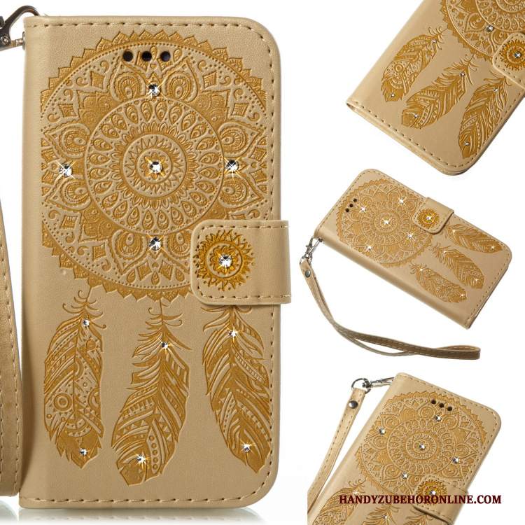 Custodia Huawei P Smart+ Pelle Ornamenti Appesi Morbido, Cover Huawei P Smart+ Strass Marchio Di Tendenzatelefono