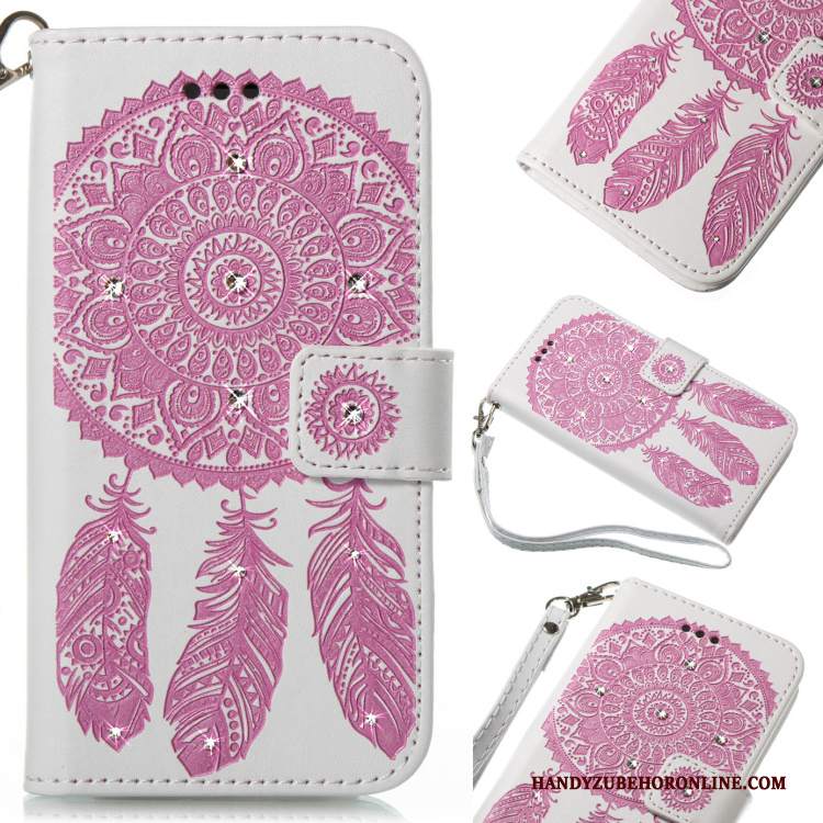 Custodia Huawei P Smart+ Pelle Ornamenti Appesi Morbido, Cover Huawei P Smart+ Strass Marchio Di Tendenzatelefono