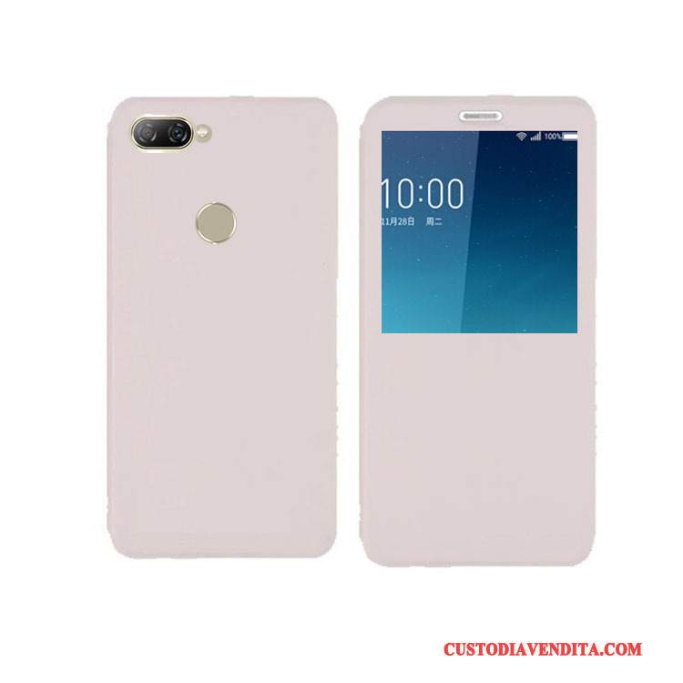 Custodia Huawei P Smart Pelle Oro Anti-caduta, Cover Huawei P Smart Folio