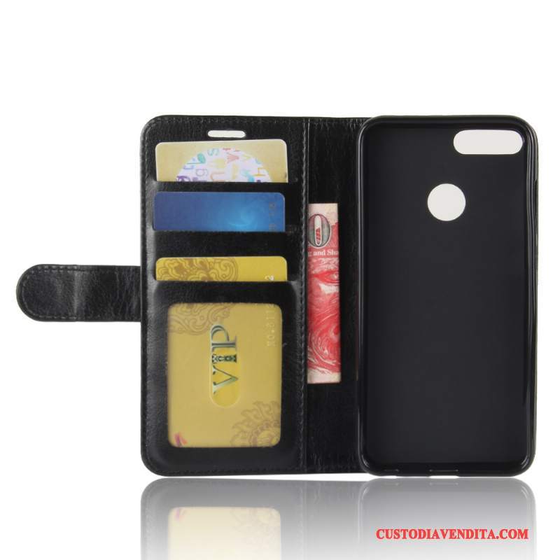 Custodia Huawei P Smart Pelle Rossotelefono, Cover Huawei P Smart Protezione