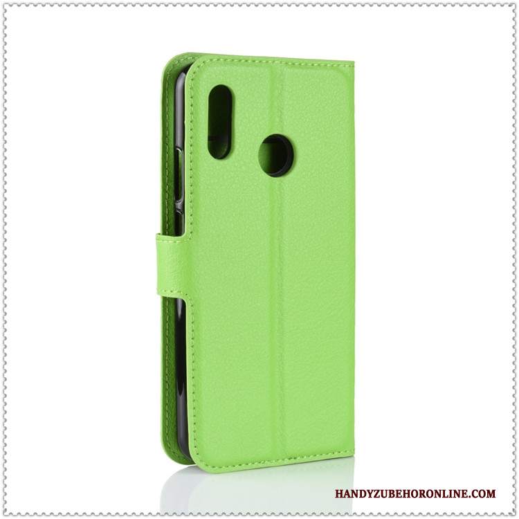 Custodia Huawei P Smart+ Pelle Supportotelefono, Cover Huawei P Smart+ Portafoglio Carta Verde