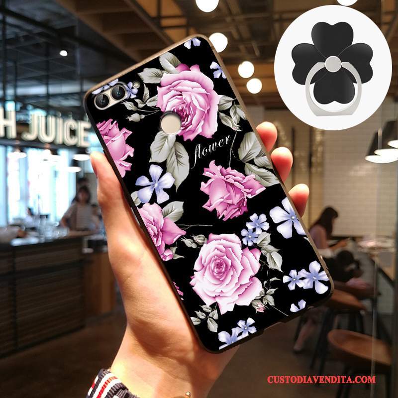 Custodia Huawei P Smart Protezione Morbidotelefono, Cover Huawei P Smart Goffratura Macchiati Anti-caduta