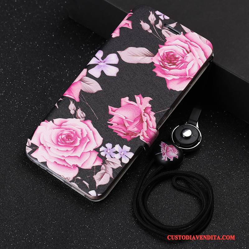 Custodia Huawei P Smart Protezione Rossotelefono, Cover Huawei P Smart Pelle Anti-caduta