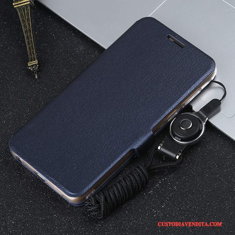 Custodia Huawei P Smart Protezione Rossotelefono, Cover Huawei P Smart Pelle Anti-caduta