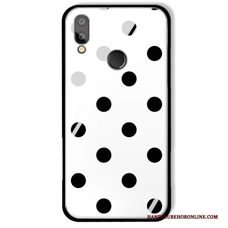 Custodia Huawei P Smart+ Protezione Stella Anti-caduta, Cover Huawei P Smart+ Punto Dell'onda Porpora