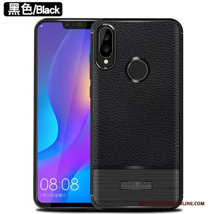 Custodia Huawei P Smart+ Protezione Telefono Modello, Cover Huawei P Smart+ Litchi Morbido