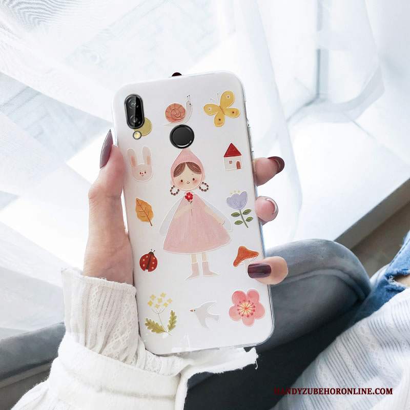 Custodia Huawei P Smart+ Silicone Morbido Anti-caduta, Cover Huawei P Smart+ Cartone Animato Telefono Bello