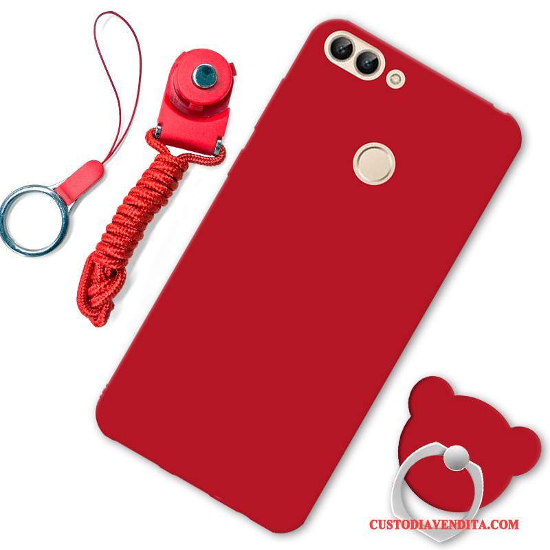 Custodia Huawei P Smart Silicone Morbido Anti-caduta, Cover Huawei P Smart Nerotelefono