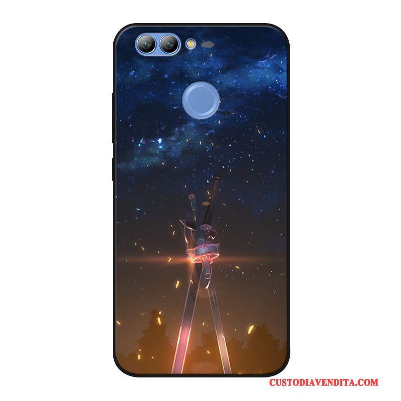 Custodia Huawei P Smart Silicone Morbido Porpora, Cover Huawei P Smart Telefono