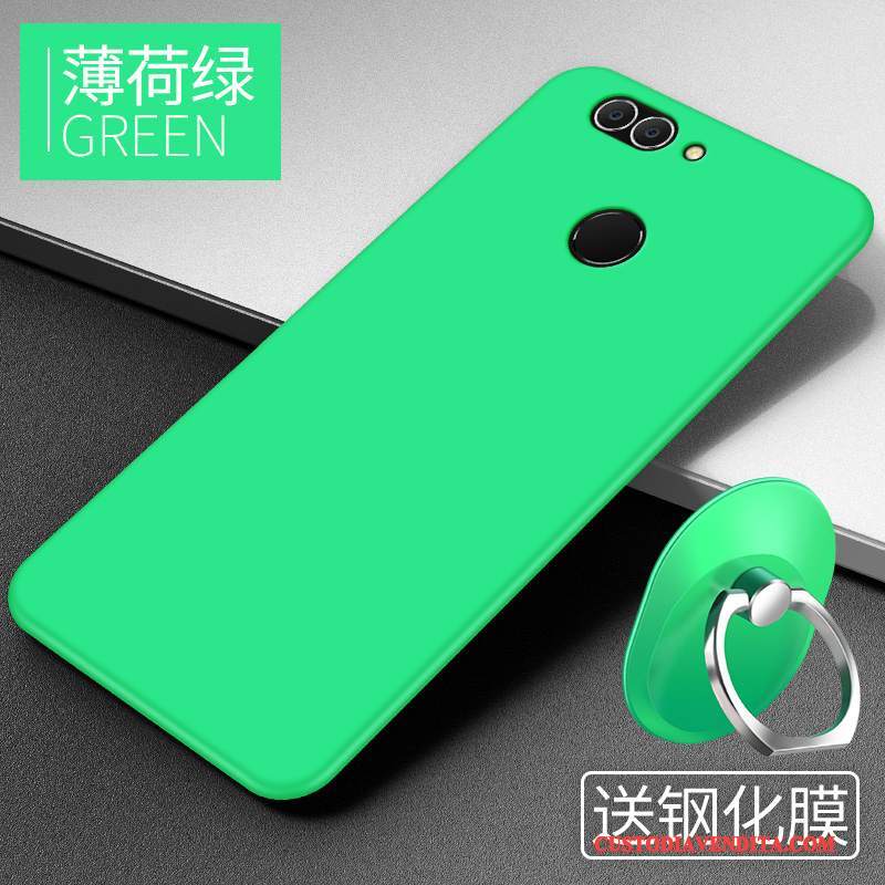 Custodia Huawei P Smart Silicone Nerotelefono, Cover Huawei P Smart Protezione Anti-caduta Tendenza