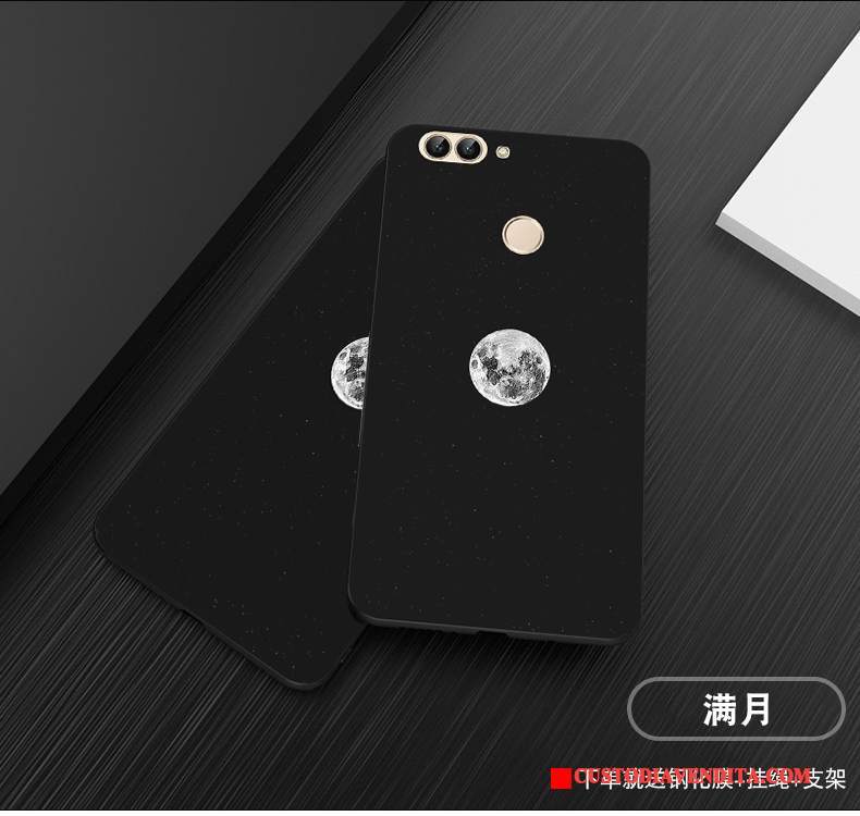 Custodia Huawei P Smart Silicone Personalizza Anti-caduta, Cover Huawei P Smart Protezione Nero Macchiati