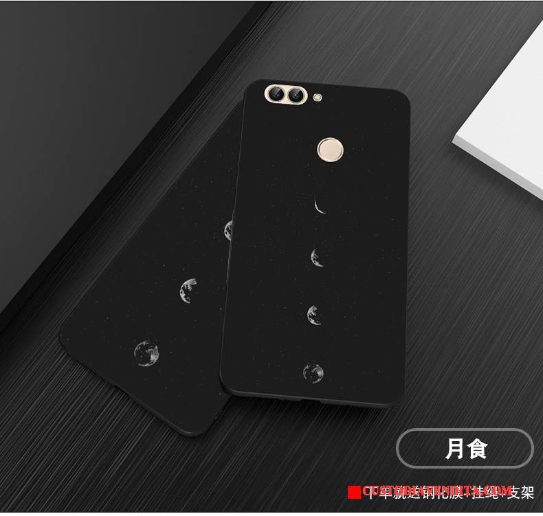 Custodia Huawei P Smart Silicone Personalizza Anti-caduta, Cover Huawei P Smart Protezione Nero Macchiati