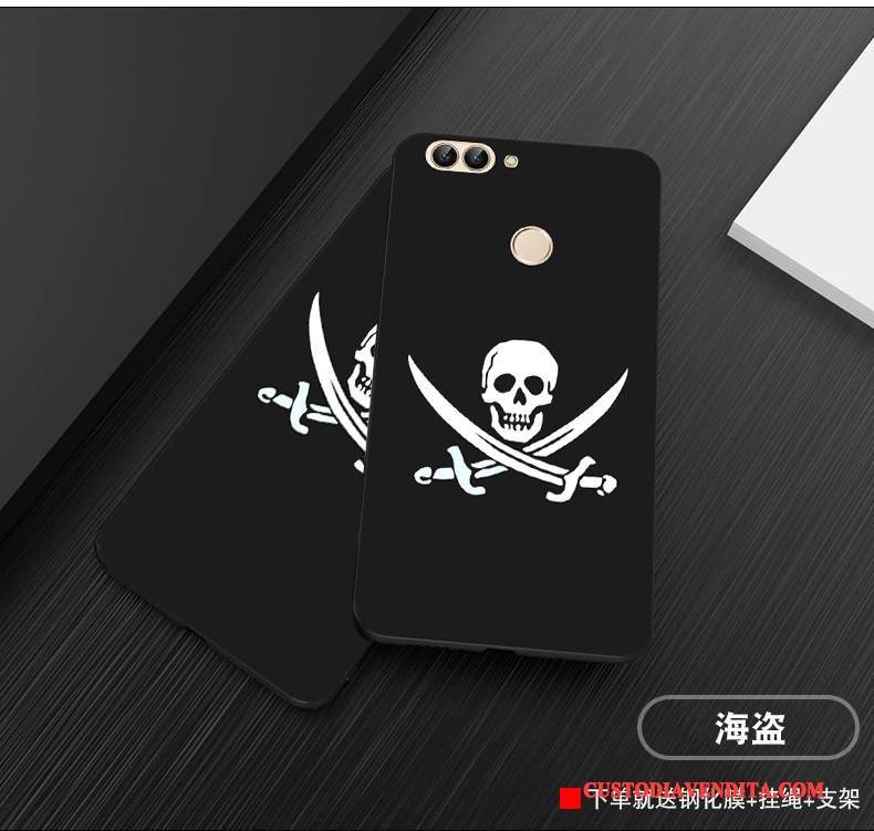 Custodia Huawei P Smart Silicone Personalizza Anti-caduta, Cover Huawei P Smart Protezione Nero Macchiati