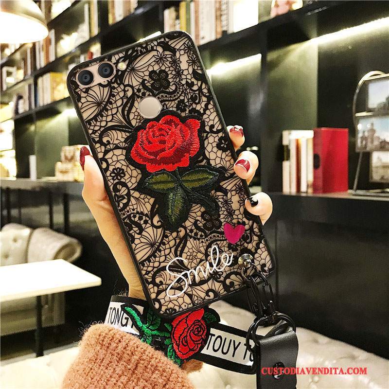 Custodia Huawei P Smart Silicone Tendenza Morbido, Cover Huawei P Smart Protezione Telefono Fiori