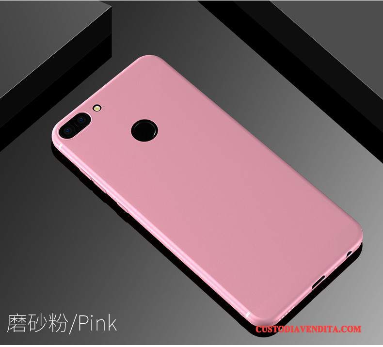 Custodia Huawei P Smart Silicone Tendenzatelefono, Cover Huawei P Smart Protezione Rosa Morbido