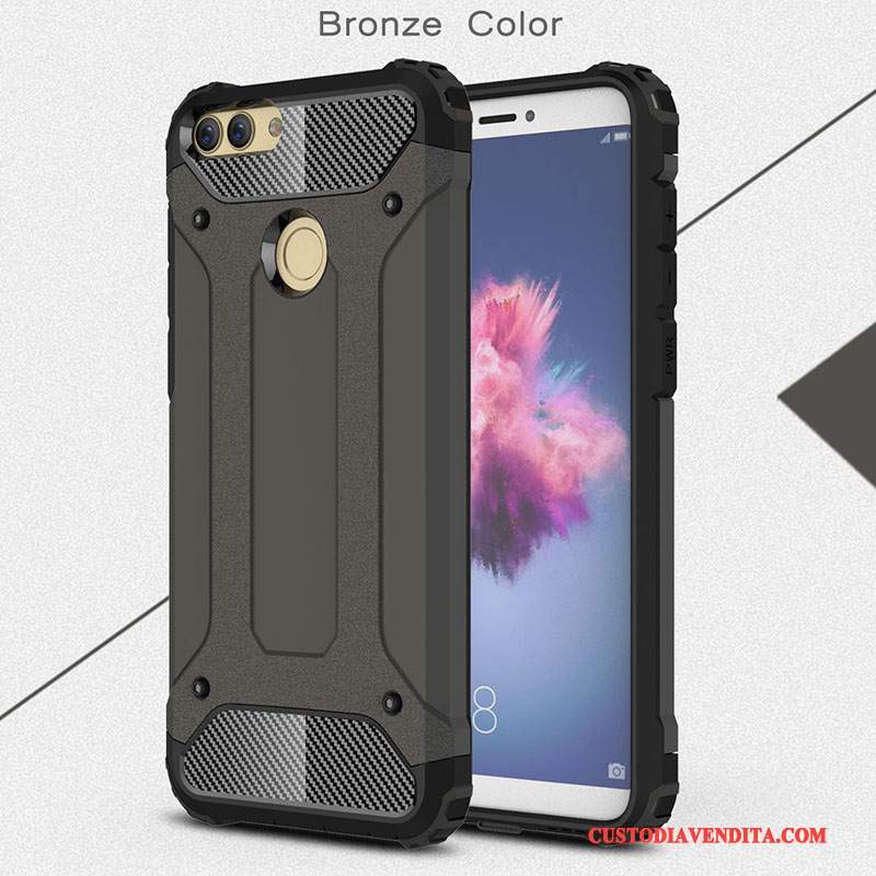 Custodia Huawei P Smart Silicone Tutto Incluso Anti-caduta, Cover Huawei P Smart Protezione Orotelefono