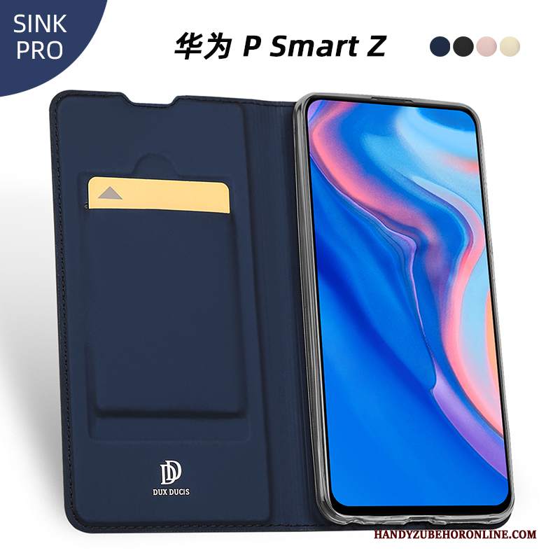 Custodia Huawei P Smart Z Pelle Carta Anti-caduta, Cover Huawei P Smart Z Folio Nuovo Tutto Incluso