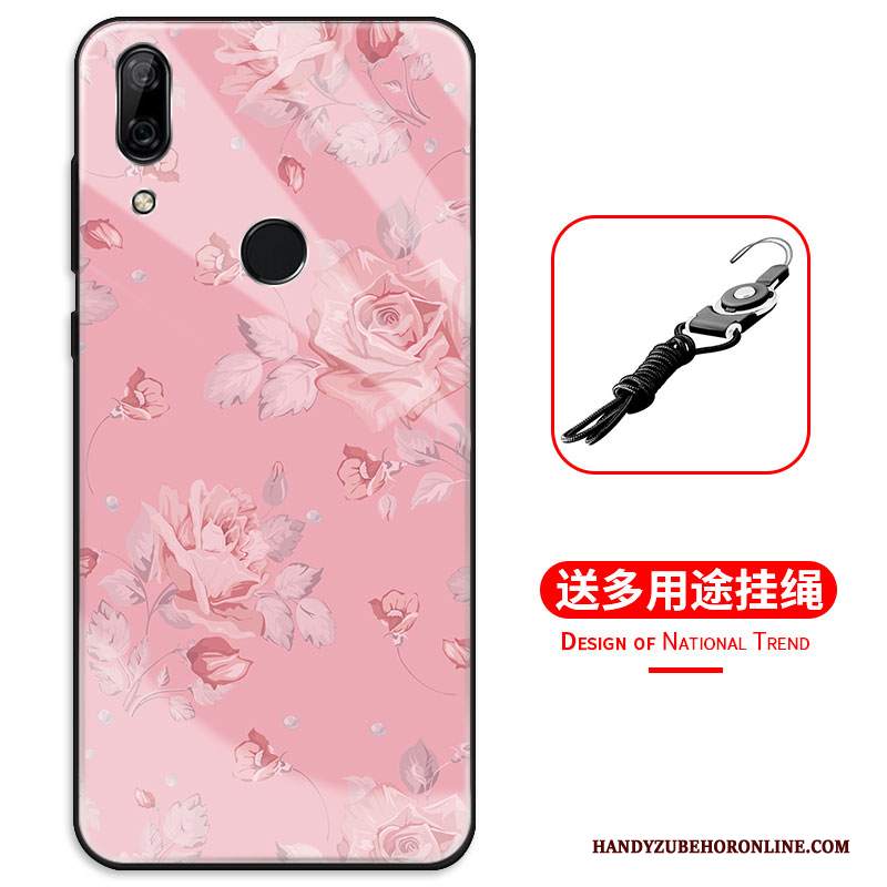 Custodia Huawei P Smart Z Protezione Telefono Tutto Incluso, Cover Huawei P Smart Z Fiori Specchio