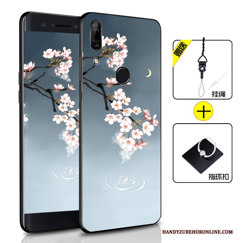 Custodia Huawei P Smart Z Silicone Nero Morbido, Cover Huawei P Smart Z Colore Tutto Inclusotelefono