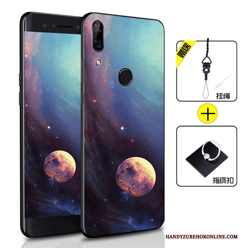 Custodia Huawei P Smart Z Silicone Nero Morbido, Cover Huawei P Smart Z Colore Tutto Inclusotelefono