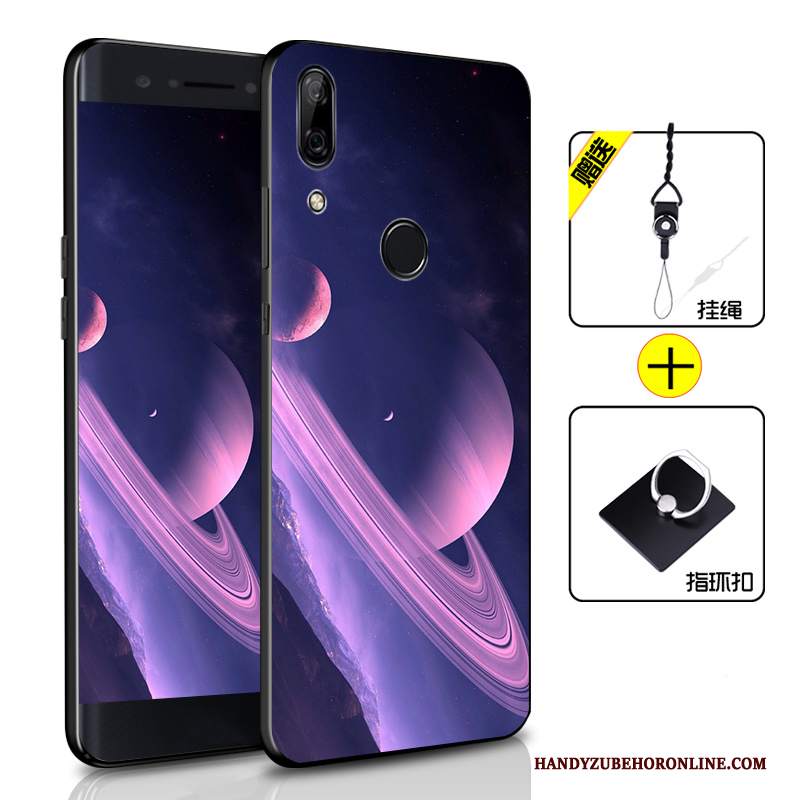 Custodia Huawei P Smart Z Silicone Nero Morbido, Cover Huawei P Smart Z Colore Tutto Inclusotelefono