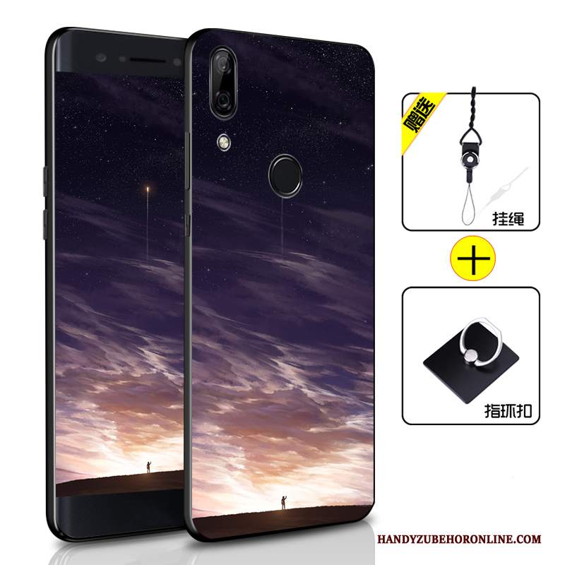 Custodia Huawei P Smart Z Silicone Nero Morbido, Cover Huawei P Smart Z Colore Tutto Inclusotelefono