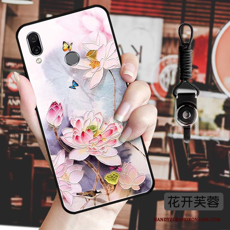 Custodia Huawei P Smart Z Vintage Fiori Stile Cinese, Cover Huawei P Smart Z Protezione Telefono Classico