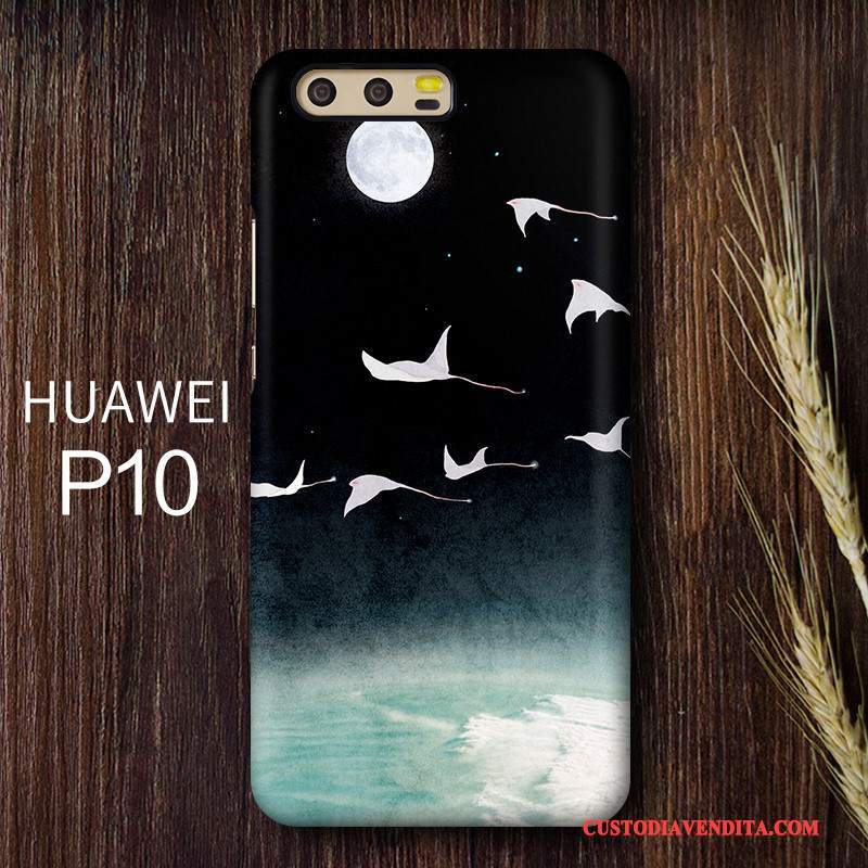 Custodia Huawei P10 Arte Di Personalità, Cover Huawei P10 Telefono Giallo