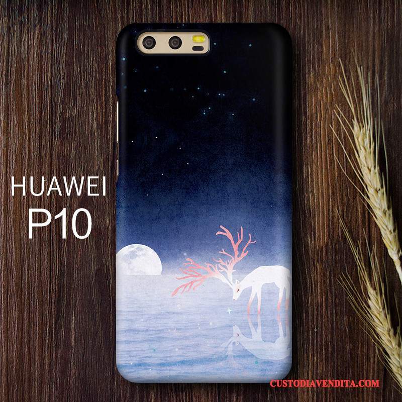 Custodia Huawei P10 Arte Di Personalità, Cover Huawei P10 Telefono Giallo