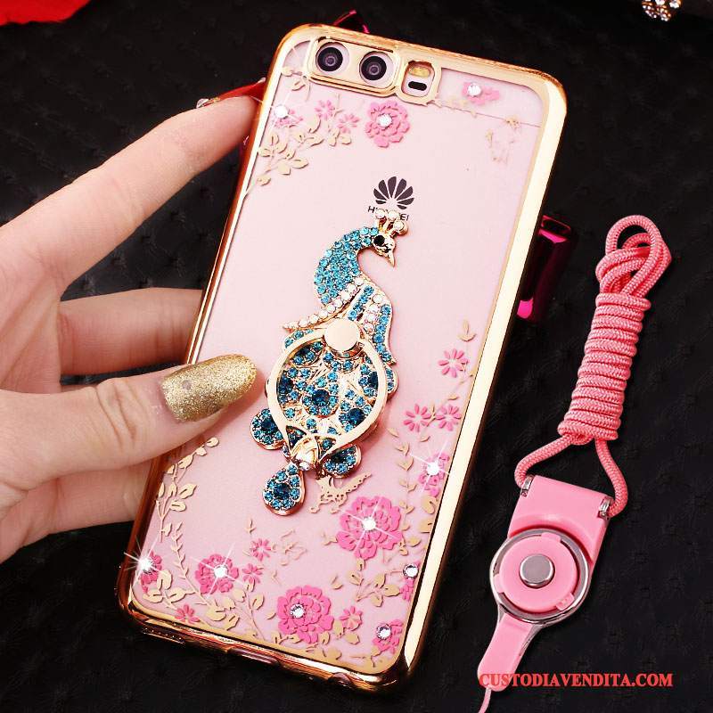 Custodia Huawei P10 Cartone Animato Bello Morbido, Cover Huawei P10 Creativo Rosa Di Personalità