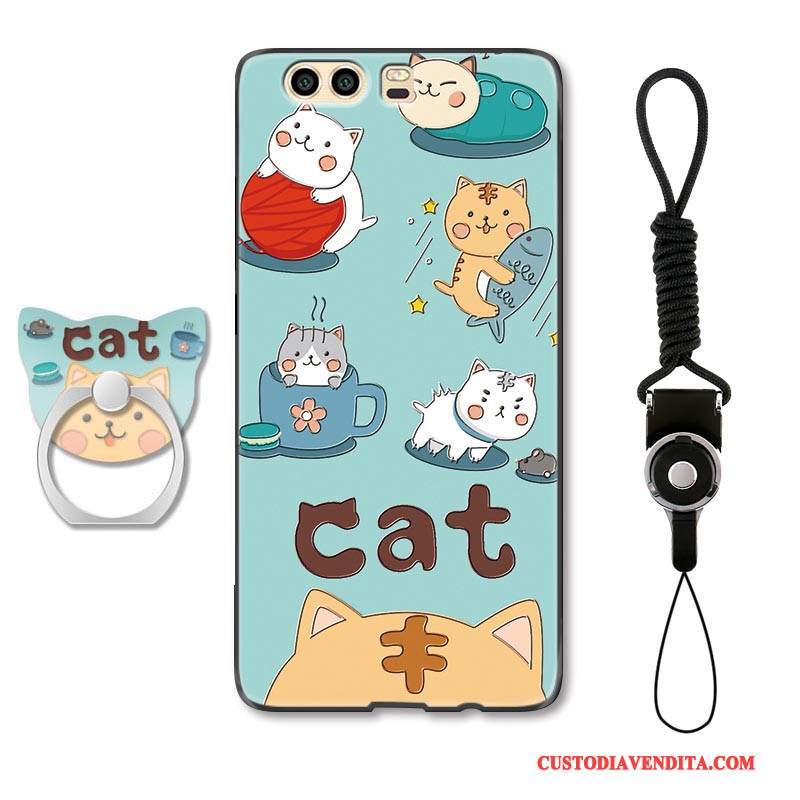 Custodia Huawei P10 Cartone Animato Gattino Ornamenti Appesi, Cover Huawei P10 Protezione Bello Tutto Incluso