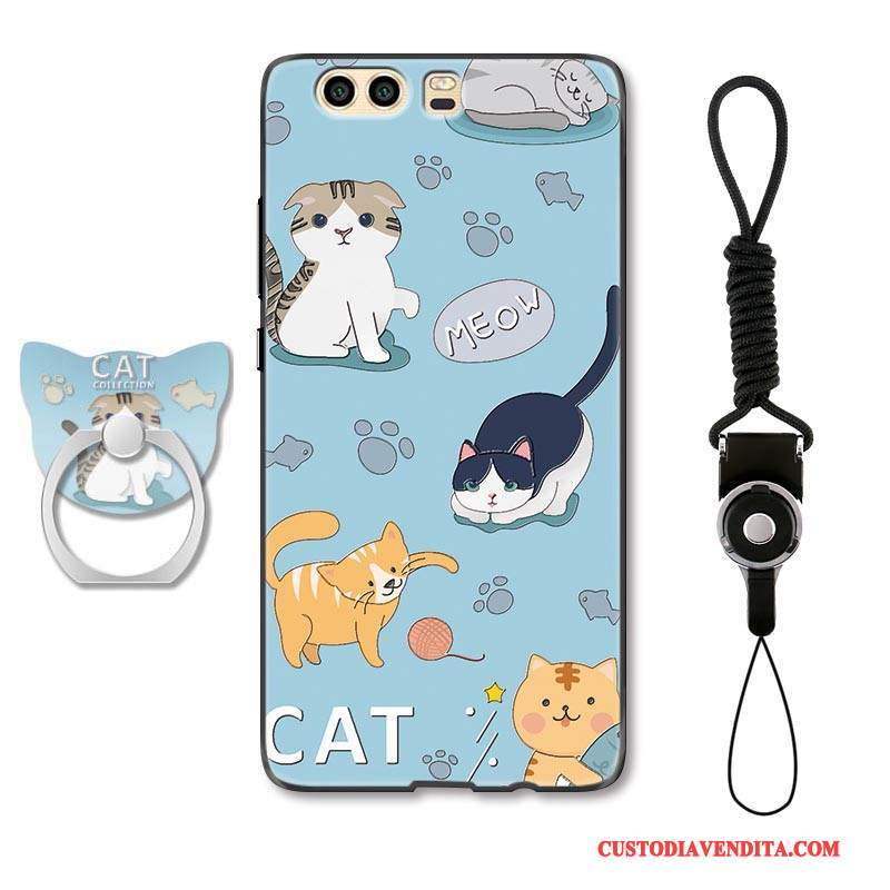 Custodia Huawei P10 Cartone Animato Gattino Ornamenti Appesi, Cover Huawei P10 Protezione Bello Tutto Incluso