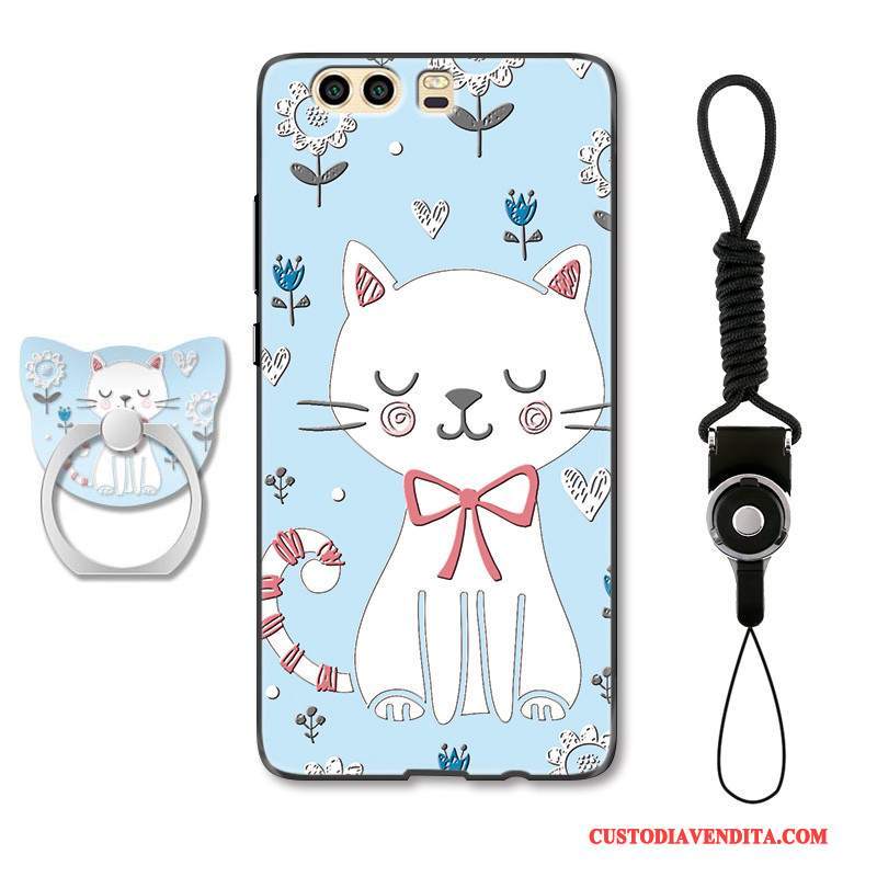 Custodia Huawei P10 Cartone Animato Gattino Ornamenti Appesi, Cover Huawei P10 Protezione Bello Tutto Incluso