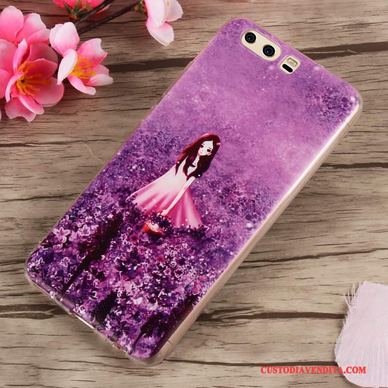 Custodia Huawei P10 Cartone Animato Morbidotelefono, Cover Huawei P10 Protezione Giallo Tendenza