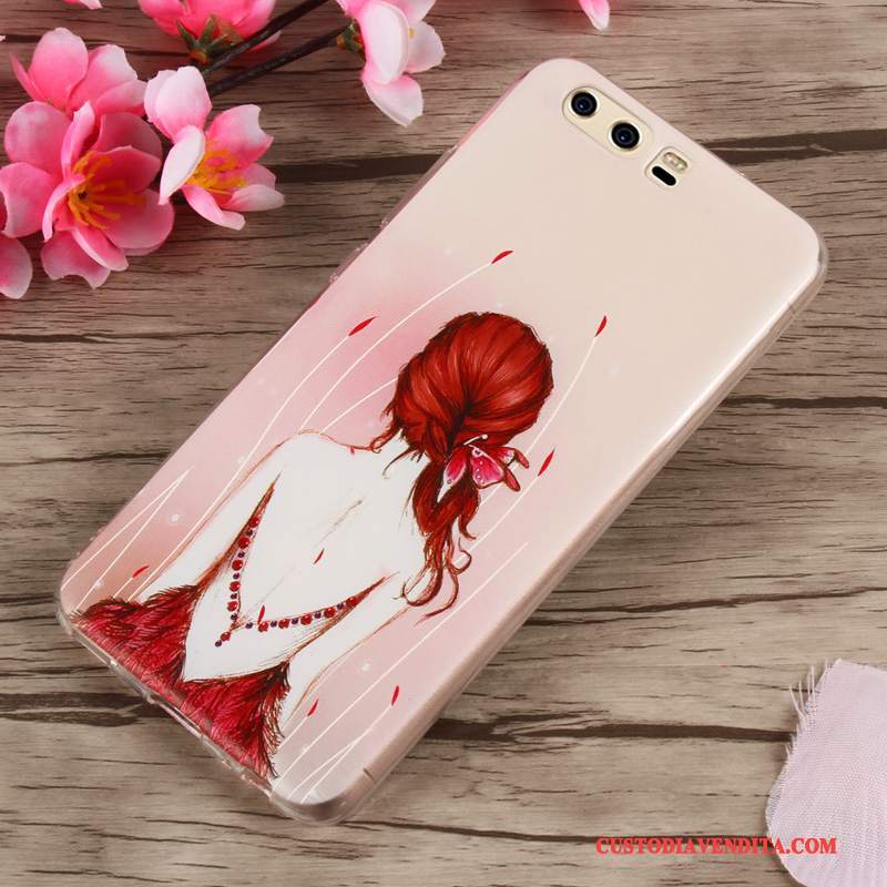 Custodia Huawei P10 Cartone Animato Morbidotelefono, Cover Huawei P10 Protezione Giallo Tendenza