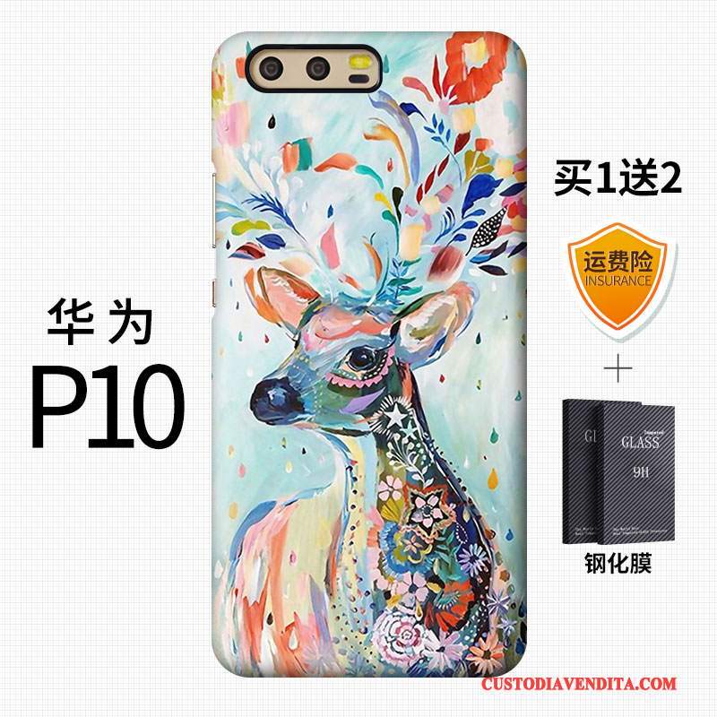 Custodia Huawei P10 Colore Anti-caduta Difficile, Cover Huawei P10 Creativo Stile Cinesetelefono