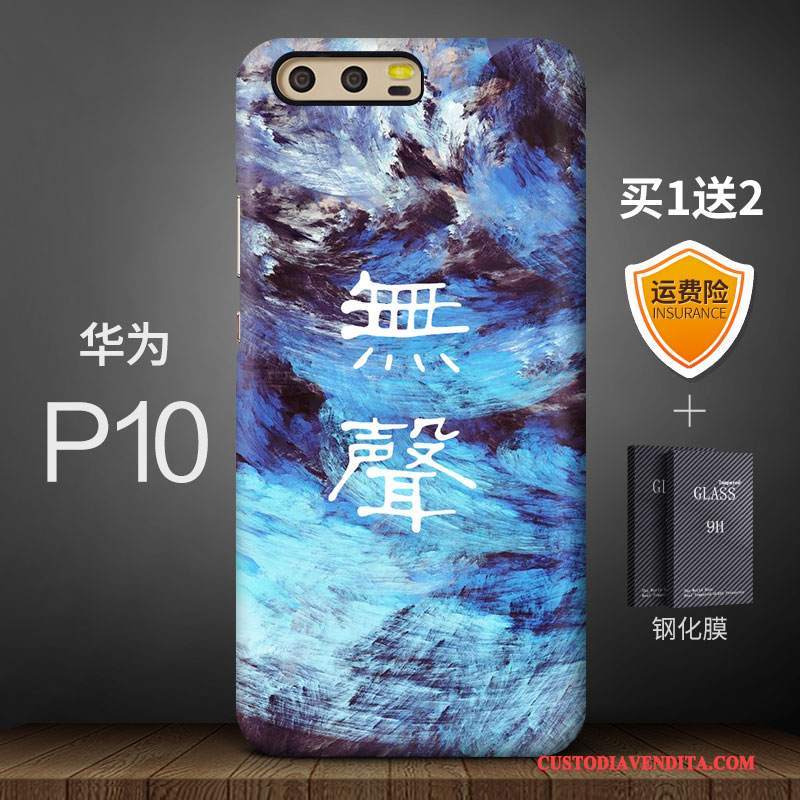 Custodia Huawei P10 Colore Anti-caduta Macchiati, Cover Huawei P10 Creativo Difficile Arte