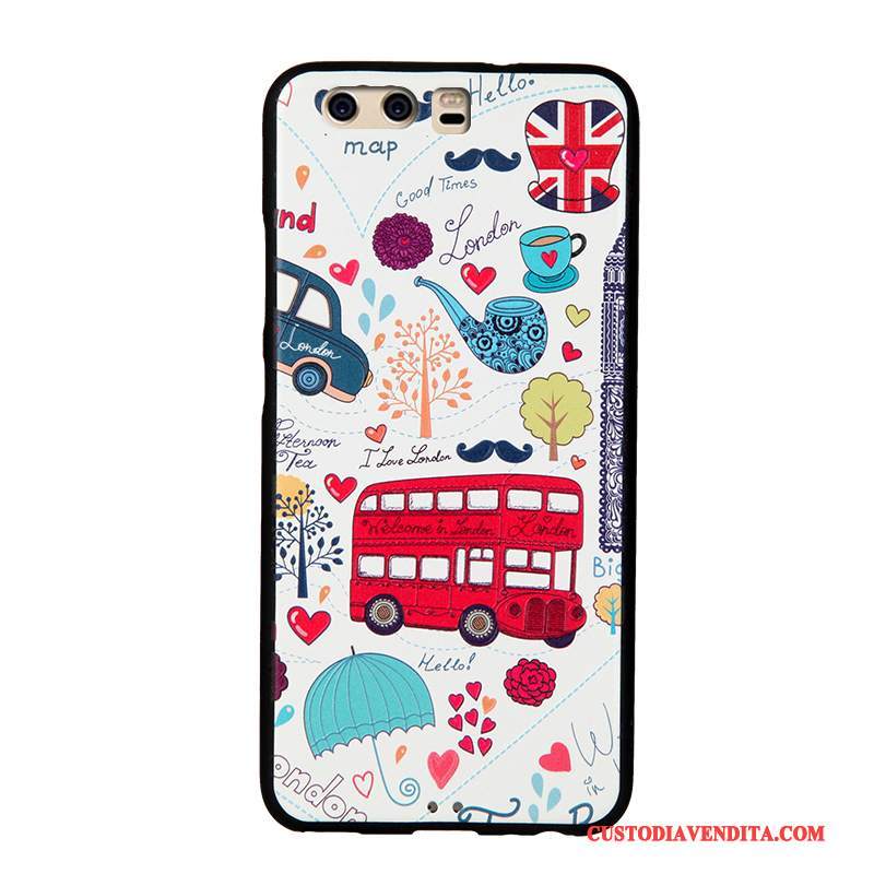 Custodia Huawei P10 Colore Macchiati Morbido, Cover Huawei P10 Silicone Telefono Ornamenti Appesi