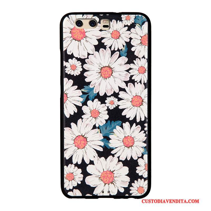 Custodia Huawei P10 Colore Macchiati Morbido, Cover Huawei P10 Silicone Telefono Ornamenti Appesi