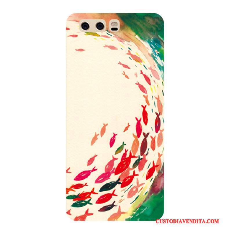 Custodia Huawei P10 Colore Marchio Di Tendenza Macchiati, Cover Huawei P10 Creativo Tutto Incluso Amanti