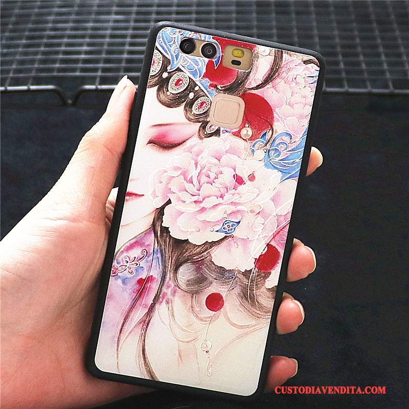 Custodia Huawei P10 Colore Stile Cinese Di Personalità, Cover Huawei P10 Creativo Anti-cadutatelefono