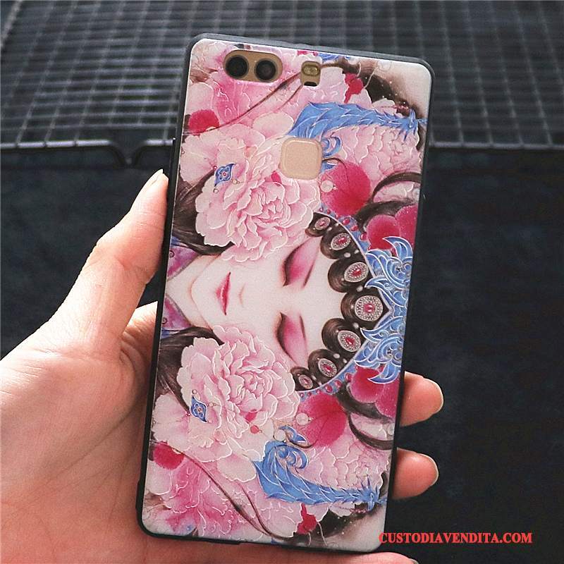 Custodia Huawei P10 Colore Stile Cinese Di Personalità, Cover Huawei P10 Creativo Anti-cadutatelefono