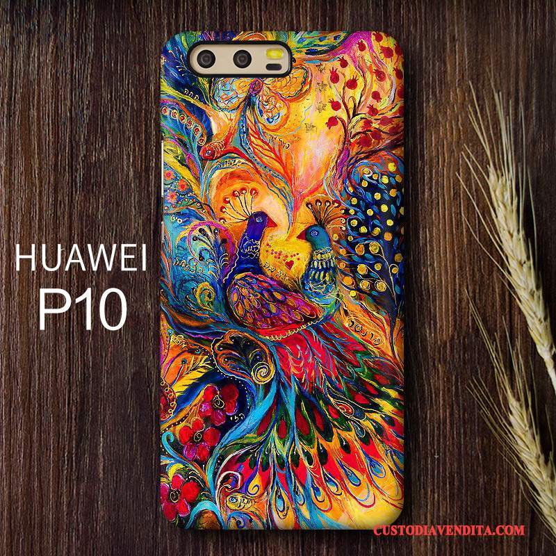 Custodia Huawei P10 Colore Telefono Difficile, Cover Huawei P10 Creativo Macchiati Anti-caduta