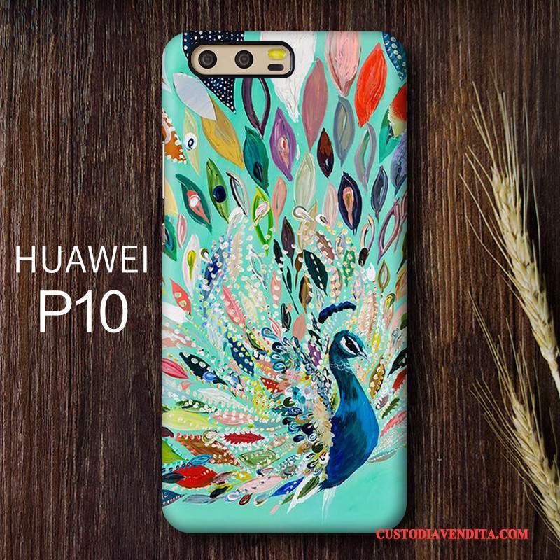 Custodia Huawei P10 Colore Telefono Difficile, Cover Huawei P10 Creativo Macchiati Anti-caduta