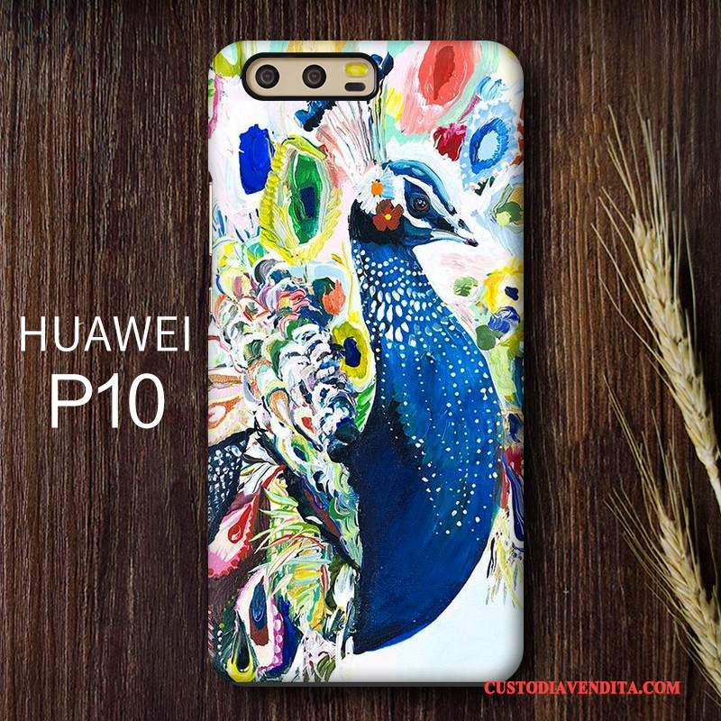 Custodia Huawei P10 Colore Telefono Difficile, Cover Huawei P10 Creativo Macchiati Anti-caduta