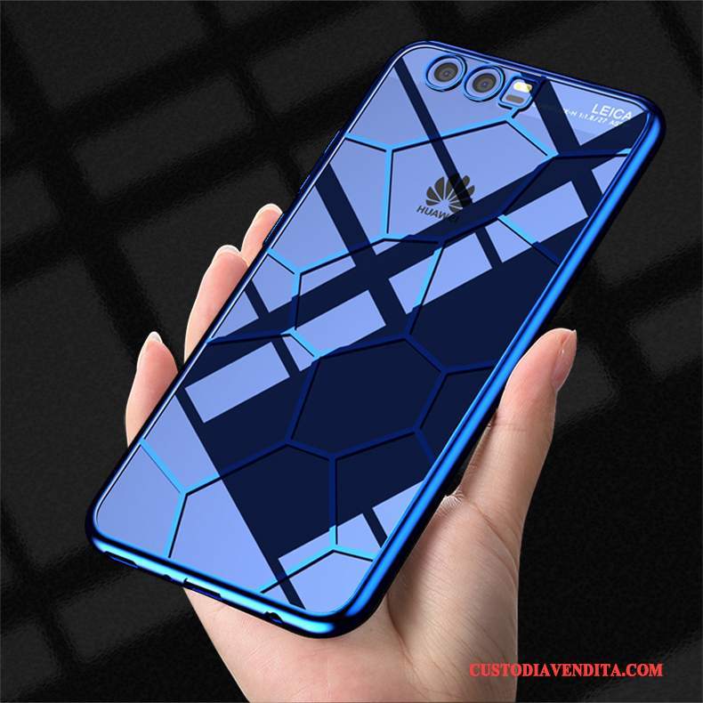 Custodia Huawei P10 Creativo Anti-caduta Oro, Cover Huawei P10 Silicone Tendenza Morbido