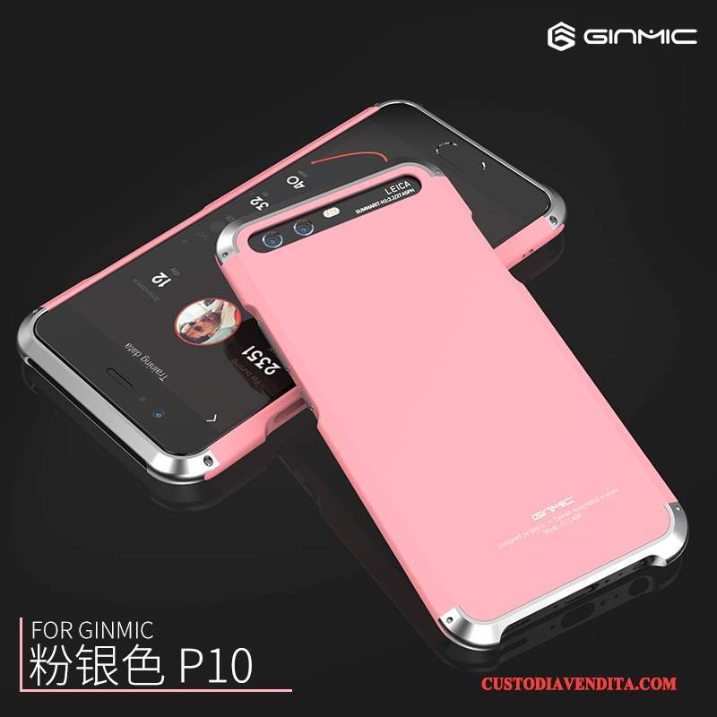 Custodia Huawei P10 Creativo Anti-caduta Telaio, Cover Huawei P10 Difficile Metallo