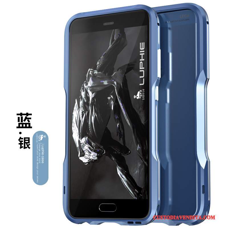 Custodia Huawei P10 Creativo Metallo Di Personalità, Cover Huawei P10 Protezione Anti-caduta Blu