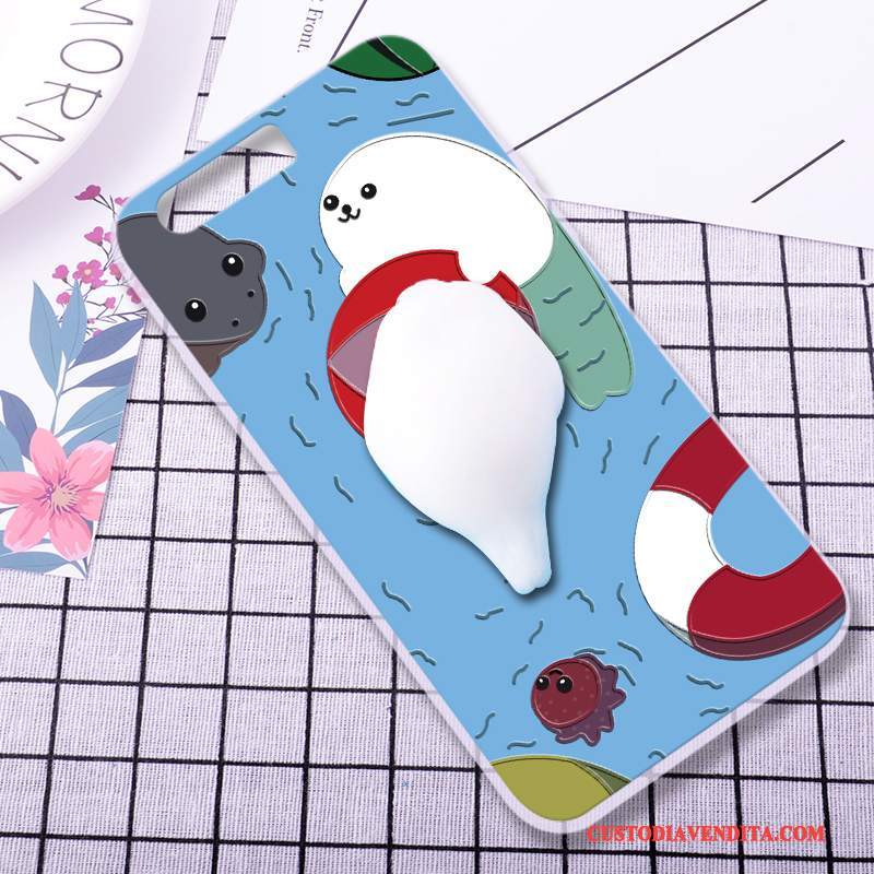 Custodia Huawei P10 Creativo Morbido Anti-caduta, Cover Huawei P10 Silicone Telefono Porpora