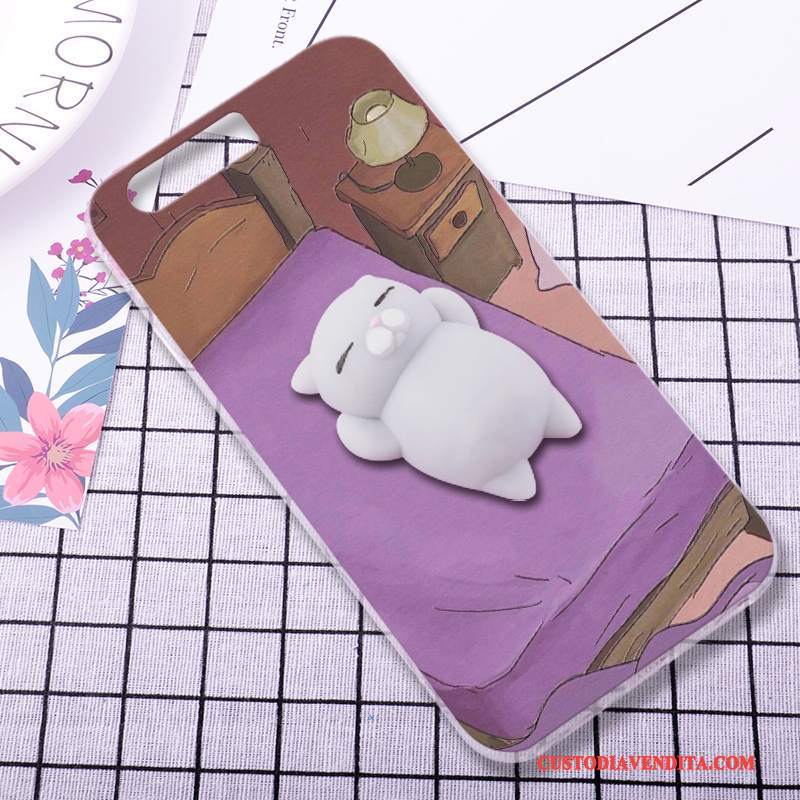 Custodia Huawei P10 Creativo Morbido Anti-caduta, Cover Huawei P10 Silicone Telefono Porpora